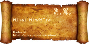 Mihai Mimóza névjegykártya